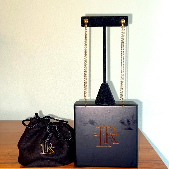 Lisa Robertson Bronze Gold Long Beaded Earrings - Picture 2 of 13